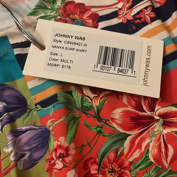 Johnny Was Nanya Swim Surf Shirt Sizes L and XL - Picture 6 of 8